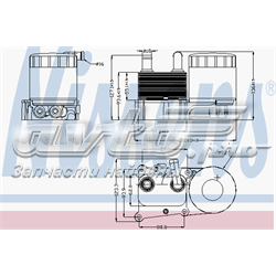 Корпус масляного фільтра 90706 NISSENS