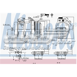 89606 Nissens compressor de aparelho de ar condicionado