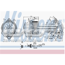 87053 Nissens motor de ventilador de forno (de aquecedor de salão)