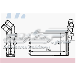 Радіатор пічки (обігрівача) 71147 NISSENS