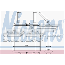 Radiador de forno (de aquecedor) 72652 Nissens