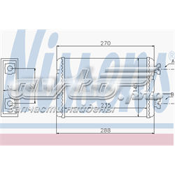 Радіатор пічки (обігрівача) 70519 NISSENS