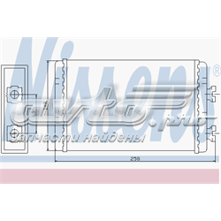 Радіатор пічки (обігрівача) 70513 NISSENS