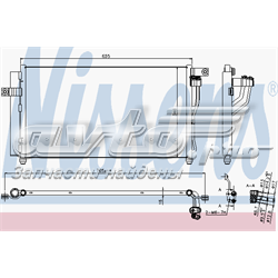 940360 Nissens radiador de aparelho de ar condicionado