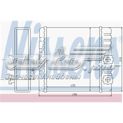 Радіатор пічки (обігрівача) 70514 NISSENS