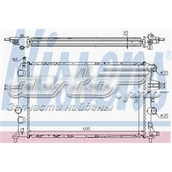 63091A Nissens radiador de esfriamento de motor