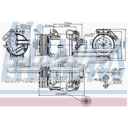 89216 Nissens compressor de aparelho de ar condicionado