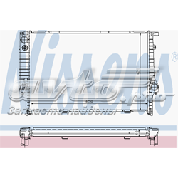 Радіатор охолодження 60694A NISSENS