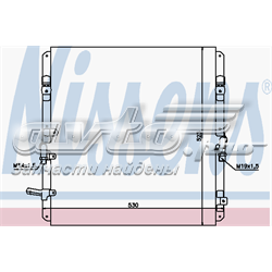 Радіатор кондиціонера 94053 NISSENS