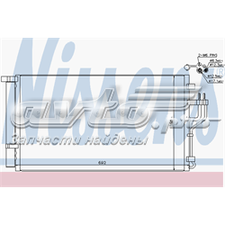 940351 Nissens radiador de aparelho de ar condicionado