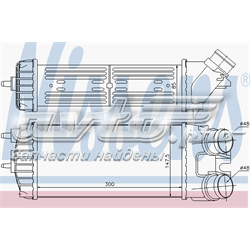 96550 Nissens radiador de intercooler