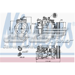 89210 Nissens compressor de aparelho de ar condicionado