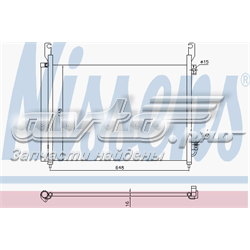 940316 Nissens radiador de aparelho de ar condicionado