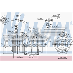 89376 Nissens compressor de aparelho de ar condicionado