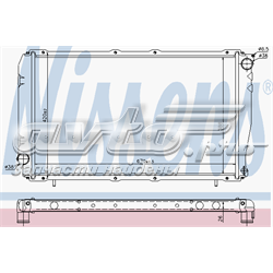 Radiador de esfriamento de motor 67740 Nissens