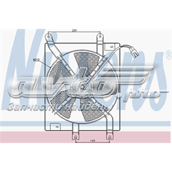Ventilador (rodete +motor) aire acondicionado con electromotor completo 85356 NISSENS