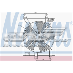 Ventilador (rodete +motor) aire acondicionado con electromotor completo 85357 NISSENS