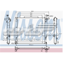 DC253102P100 Mando radiador de esfriamento de motor