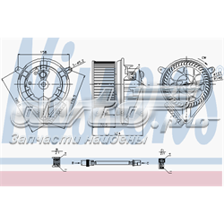 87052 Nissens motor de ventilador de forno (de aquecedor de salão)