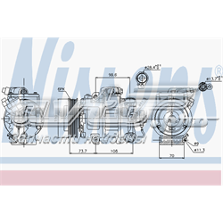 Насос кондиціонера 89026 NISSENS