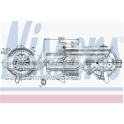 87090 Nissens motor de ventilador de forno (de aquecedor de salão)