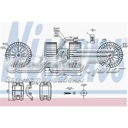 87115 Nissens motor de ventilador de forno (de aquecedor de salão)