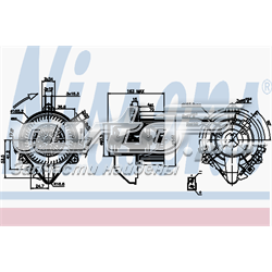 87131 Nissens motor de ventilador de forno (de aquecedor de salão)