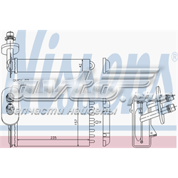 Радіатор пічки (обігрівача) 73921 NISSENS