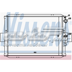 Radiador de esfriamento de motor 62287 Nissens