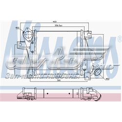 96527 Nissens radiador de intercooler