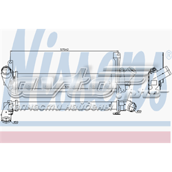 96563 Nissens radiador de intercooler