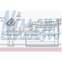 Радіатор опалювача салону 70530 NISSENS