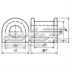 KA1034156 Mazda Разрезная втулка стабилизатора