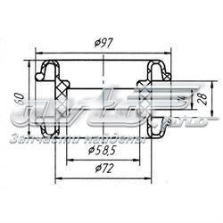Муфта подвесного подшипника карданного вала Metgum 0313 цена, от 3.04 USD