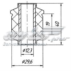 Купить 0327 Metgum Втулка заднего амортизатора