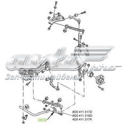 Bucha de suporte dianteiro de estabilizador para Audi A8 (4D2, 4D8)