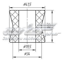 Bloco silencioso de amortecedor traseiro Fiat Doblo 1 223