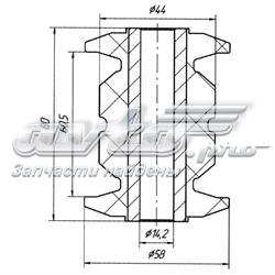 Bloco silencioso dianteiro do braço oscilante inferior Mercedes Sprinter 903