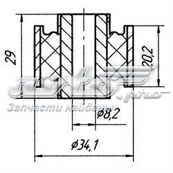 Втулка стойки переднего стабилизатора Metgum 1206 цена, от 3.59 USD
