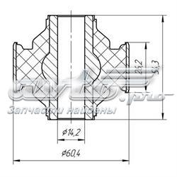 Сайлентблок передней подвески Metgum 1503A цена, от 7.00 USD