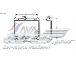 Радіатор охолодження TOA2251 AVA