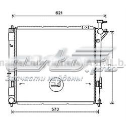 HY2346 AVA radiador de esfriamento de motor