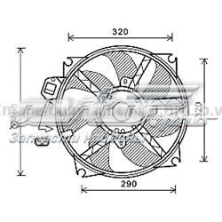 RT7563 AVA ventilador elétrico de esfriamento montado (motor + roda de aletas)