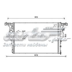 IV2126 AVA radiador de esfriamento de motor