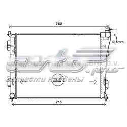 HY2379 AVA radiador de esfriamento de motor