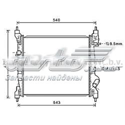 Радиатор DWA2141 AVA