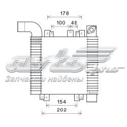 HY4359 AVA radiador de intercooler