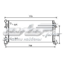 VW2340 AVA radiador de esfriamento de motor