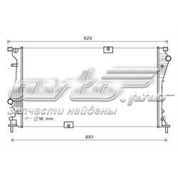 RT2601 AVA radiador de esfriamento de motor