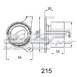 Tensor de la correa de distribución BE215 JAPANPARTS